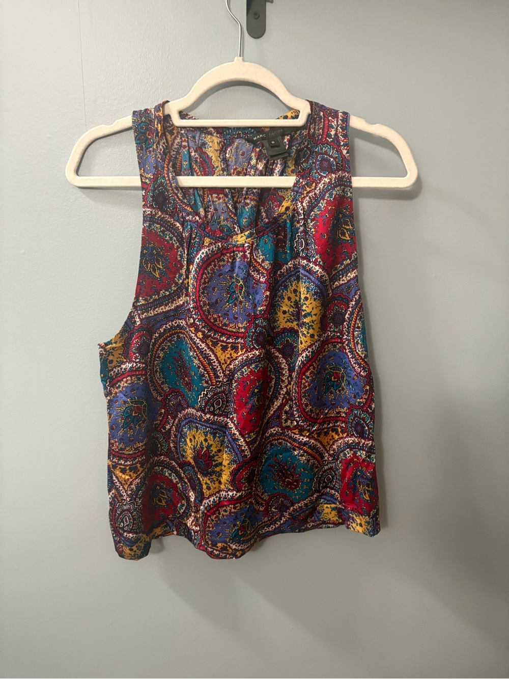 Marc Jacobs Multicolor Paisley Tank Top - Red, Blue, Yellow